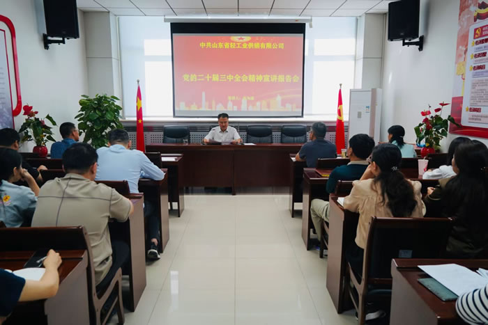 輕工供銷召開黨的二十屆三中全會精神宣講報告會